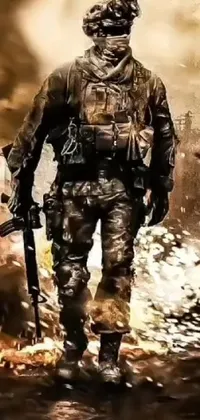 Art Military Uniform Personal Protective Equipment Live Wallpaper
