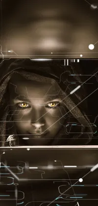 Looking for a tech-inspired live wallpaper for your phone? Check out this popular digital art piece from Pixabay! Featuring a close-up shot of someone peering out of a window with glowing eyes, this cryptopunk wallpaper gives off serious hacker vibes