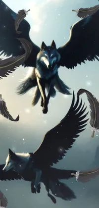 Art Mythical Creature Sky Live Wallpaper