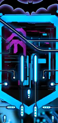 Art Neon Electric Blue Live Wallpaper