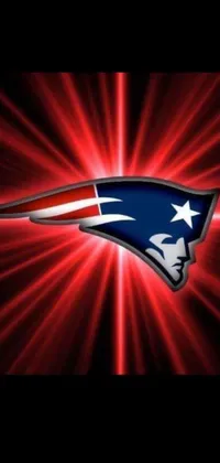 Looking for a cool way to customize your phone with your favorite football team? Check out our New England Patriots live wallpaper, featuring the iconic logo in bold red, white, and blue colors against a mesmerizing background of red and blue black light illumination
