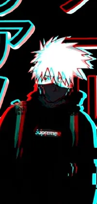 The "Man with White Hair Live Wallpaper" showcases a dynamic anime character standing boldly against a neon graffiti sign