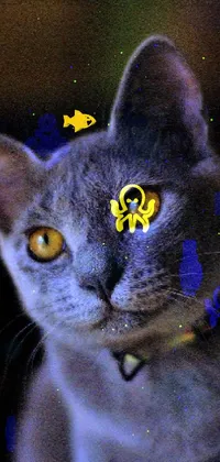 Art Paint Cat Felidae Live Wallpaper