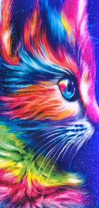 Art Paint Felidae Iris Live Wallpaper