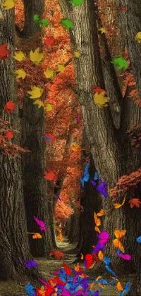 Art Paint Leaf Paint Live Wallpaper