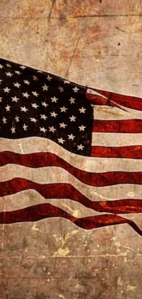 Add a patriotic touch to your phone with this live wallpaper featuring the American flag