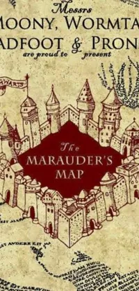Transform your phone screen with the enchanting Marauder's Map live wallpaper