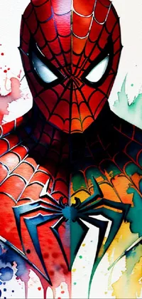 Art Spider-man Symmetry Live Wallpaper