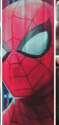 Get your adrenaline pumping with this dynamic phone live wallpaper of Spider-Man