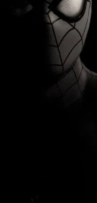 This live wallpaper features a close-up of a person wearing a Spider-Man mask inspired by The Amazing Spider-Man 2 film