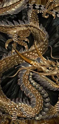 Transform your phone screen into a stunning work of digital art with this dragon live wallpaper