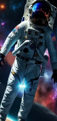 Astronaut Entertainment Electric Blue Live Wallpaper