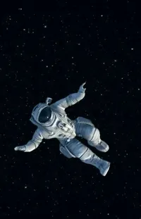Astronaut Flash Photography Gesture Live Wallpaper
