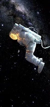 Astronaut Galaxy Astronomical Object Live Wallpaper