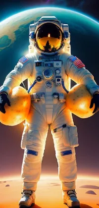 Astronaut Gesture World Live Wallpaper