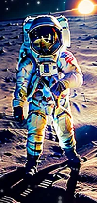Astronaut Light Art Live Wallpaper