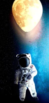 Astronaut Light Flash Photography Live Wallpaper