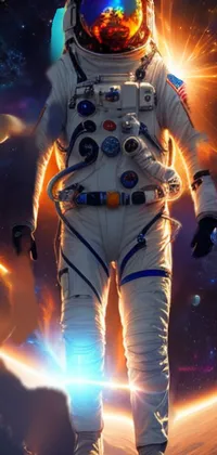 Astronaut Light Lighting Live Wallpaper