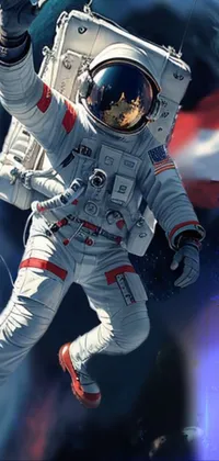 Astronaut Personal Protective Equipment Space Live Wallpaper
