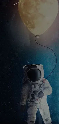 Astronaut Sky Flash Photography Live Wallpaper