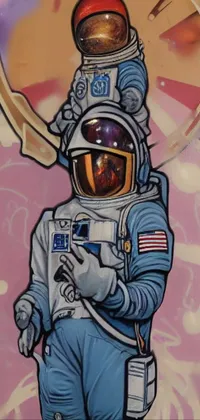 Astronaut Sleeve Gesture Live Wallpaper