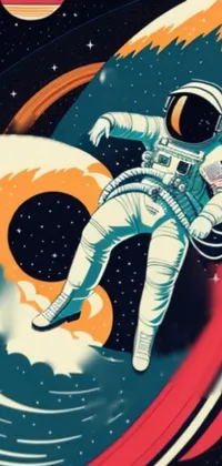 Astronaut Vertebrate World Live Wallpaper