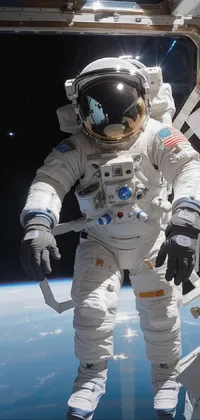 Astronaut World Helmet Live Wallpaper