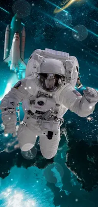 Astronaut World Organism Live Wallpaper