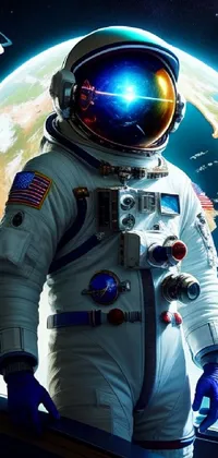 Astronaut World Sleeve Live Wallpaper