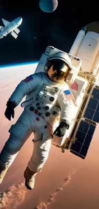 Astronaut World Spacecraft Live Wallpaper