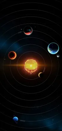 Astronomical Object Science Circle Live Wallpaper