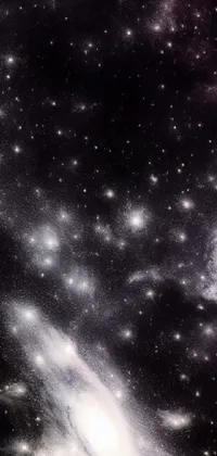 The Black and White Galaxy Live Wallpaper showcases a stunning galaxy in monochromatic colors