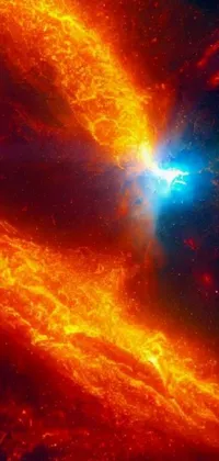 Atmosphere Amber Nebula Live Wallpaper