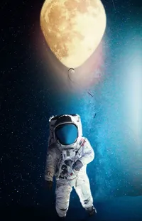 Atmosphere Astronaut Light Live Wallpaper