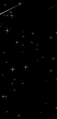 Looking for an enchanting live wallpaper for your phone? This stunning digital art creation features a shooting star set against a solid black #000000 background, with a Tumblr-inspired vibe that captures the magic of the night sky