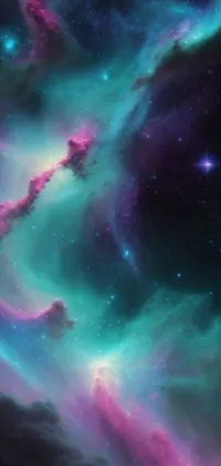Atmosphere Aurora Purple Live Wallpaper
