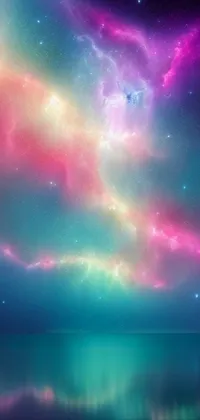 Atmosphere Aurora Purple Live Wallpaper