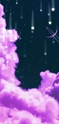 Atmosphere Cloud Purple Live Wallpaper