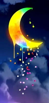 colorful moon Live Wallpaper