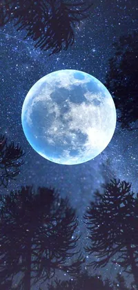 Atmosphere Daytime Moon Live Wallpaper