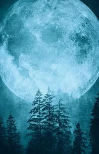 Atmosphere Daytime Moon Live Wallpaper