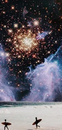 Atmosphere Fireworks Light Live Wallpaper