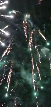 Atmosphere Fireworks Water Live Wallpaper