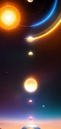 Atmosphere Light Amber Live Wallpaper
