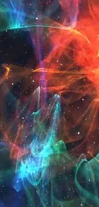 This incredible live wallpaper is a beautiful digital depiction of a star in the cosmos