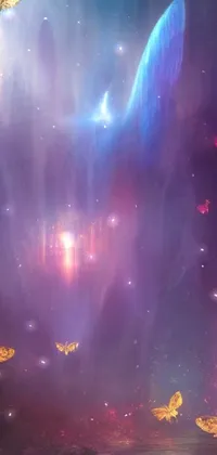 Atmosphere Light Purple Live Wallpaper