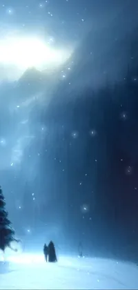 Atmosphere Light Snow Live Wallpaper