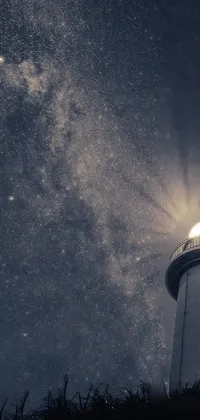 Looking for a breathtaking wallpaper for your phone? Look no further than this stunning live lighthouse wallpaper