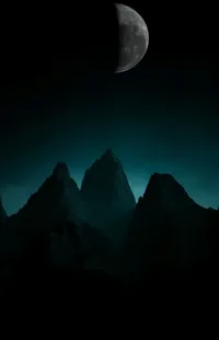 Atmosphere Moon Mountain Live Wallpaper