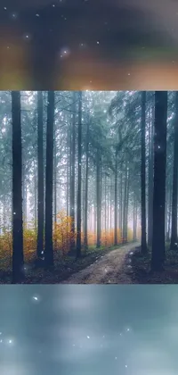 Get lost in the beauty of nature with this stunning live wallpaper for your phone